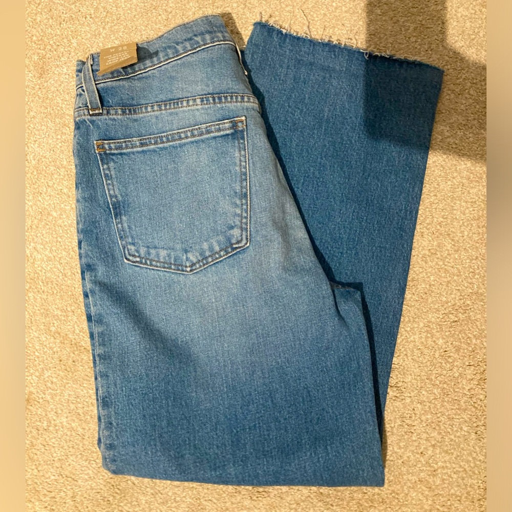 Madewell perfect vintage wide leg crop Jean, NWT.